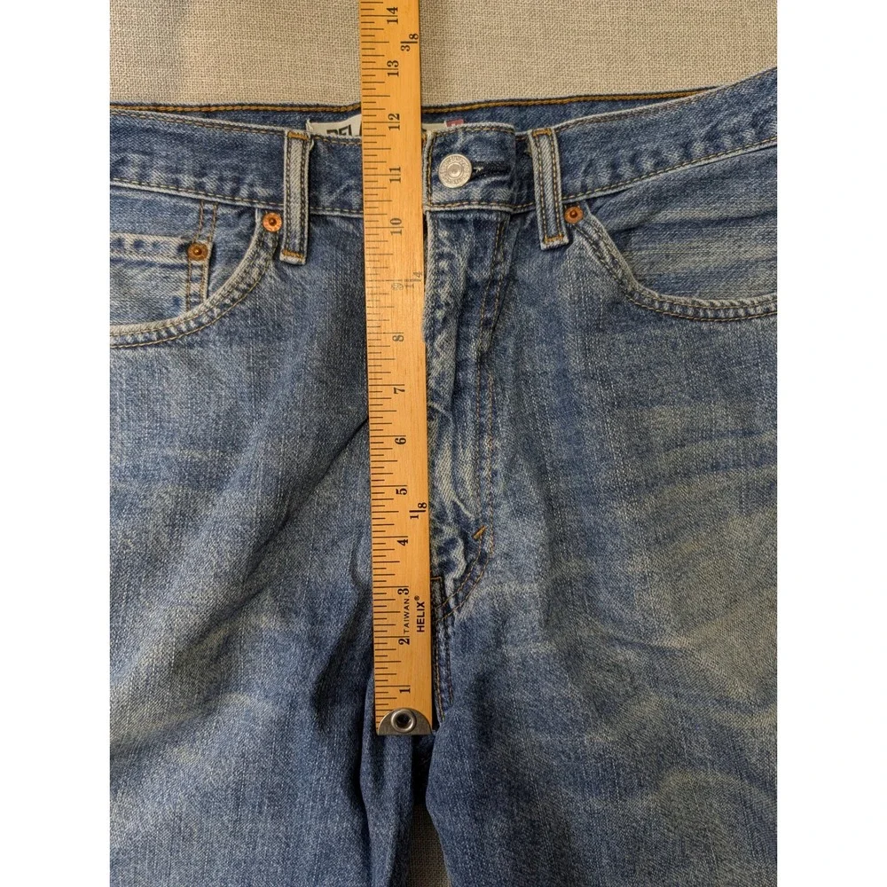 Levis 550 Denim Shorts Mens 36 Blue 100% Cotton Relaxed Fit Jorts - Picture 5 of 14